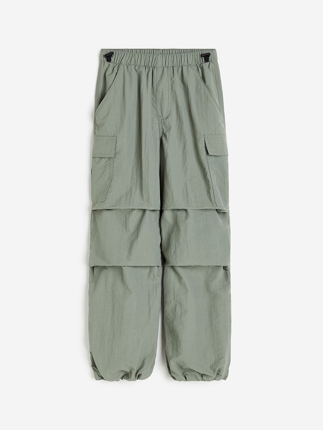 

H&M Girls Parachute Trousers, Green