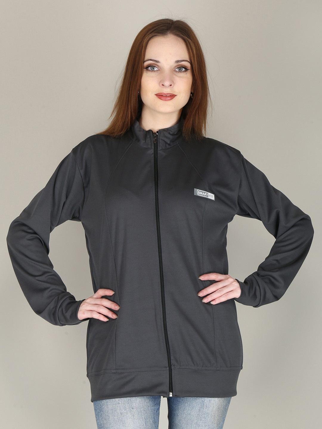 

FUBAR Mock Collar Bomber Jacket, Grey