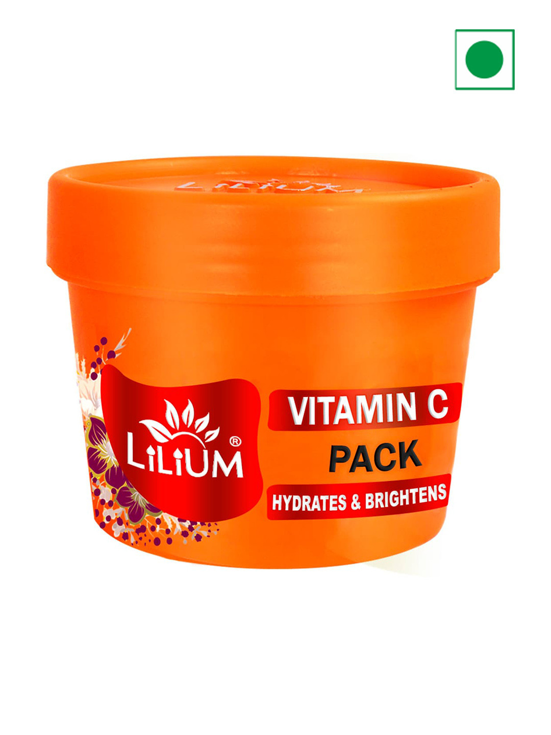 

Lilium Vitamin C Face Mask Hydrates & Brightens - 100g, Orange