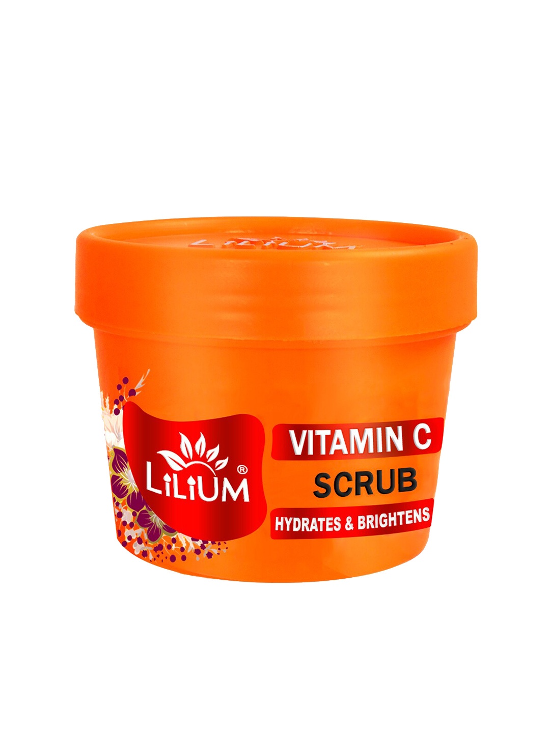 

Lilium Vitamin C Scrub For For Hydrates & Brightens Skin - 100g, Orange