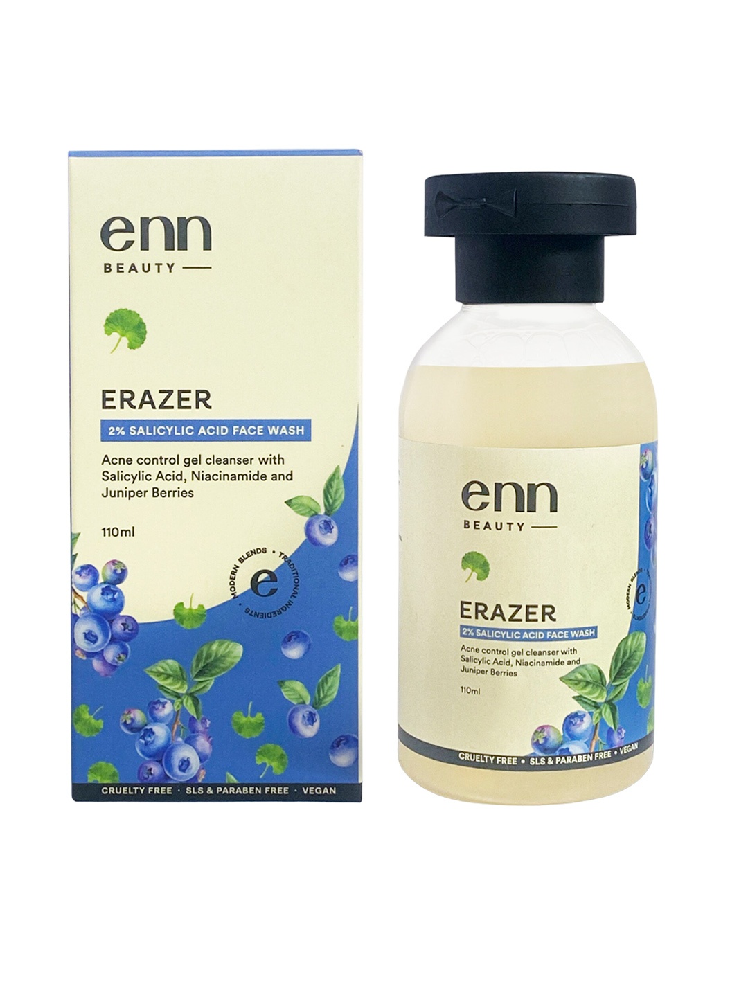 

ENN Acne Control Face Wash with 2% Salicylic Acid for Acne Prone & Oily Skin - 110ml, Yellow