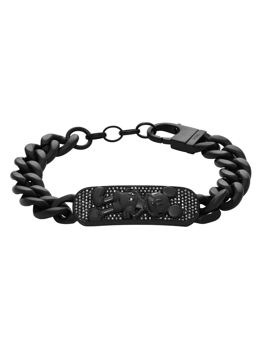 

Fossil Men Stainless Steel Link Bracelet, Black