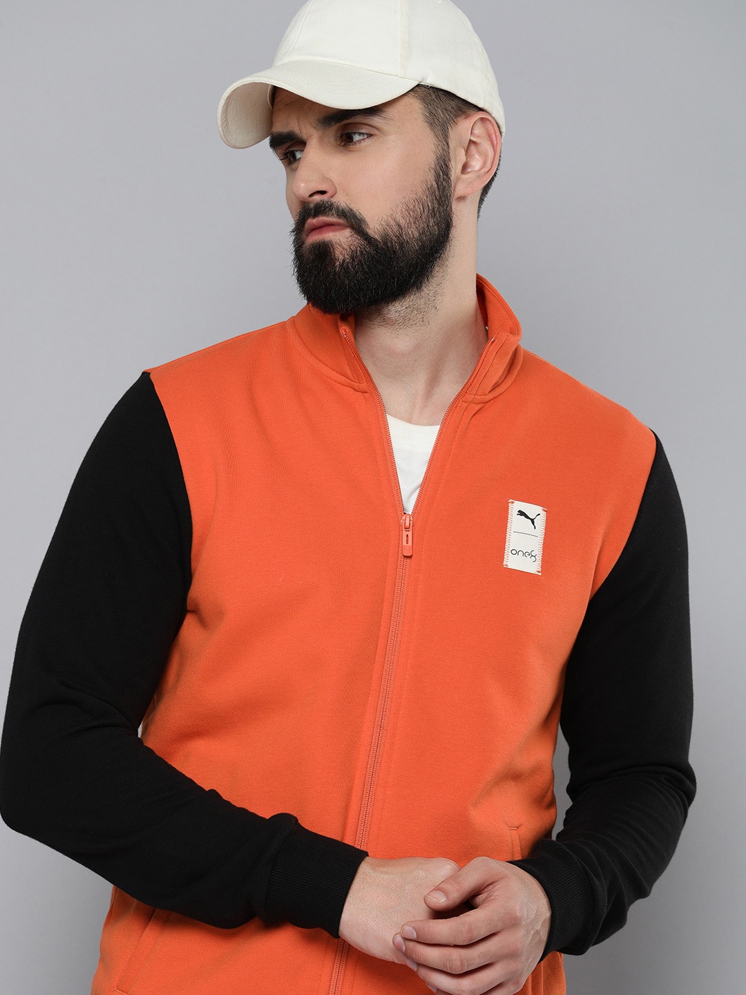 

one8 x PUMA Slim Fit Outdoor Sporty Jacket, Orange