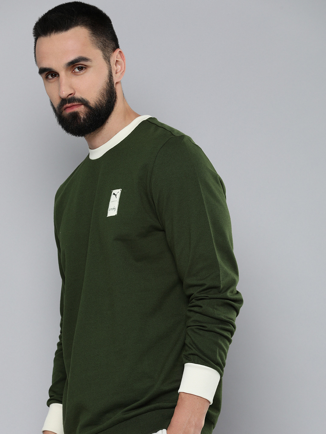 

one8 x PUMA Round Neck Sweatshirt, Green