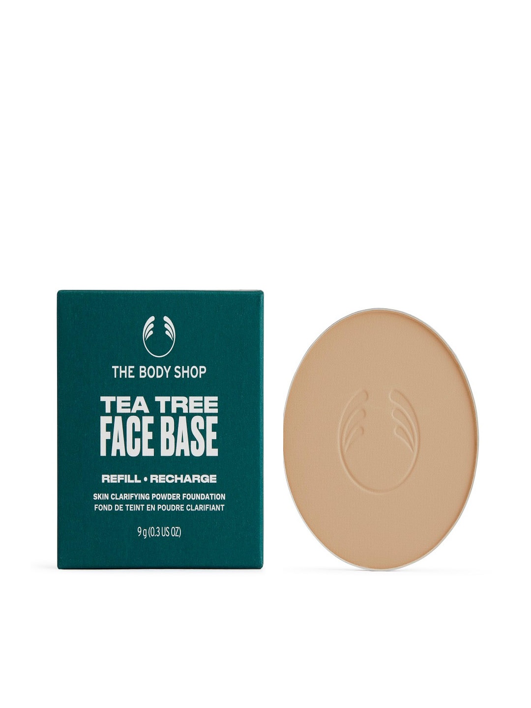 

THE BODY SHOP Tea Tree Face Base Skin Clarifying Compact Powder - Light 3W, Beige