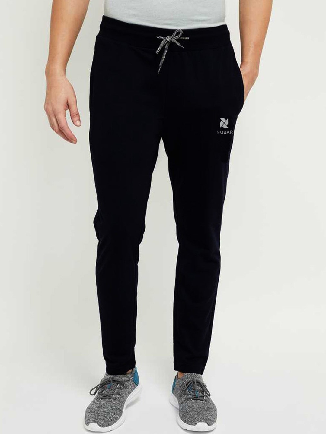 

FUBAR Men Mid-Rise Track Pants, Black