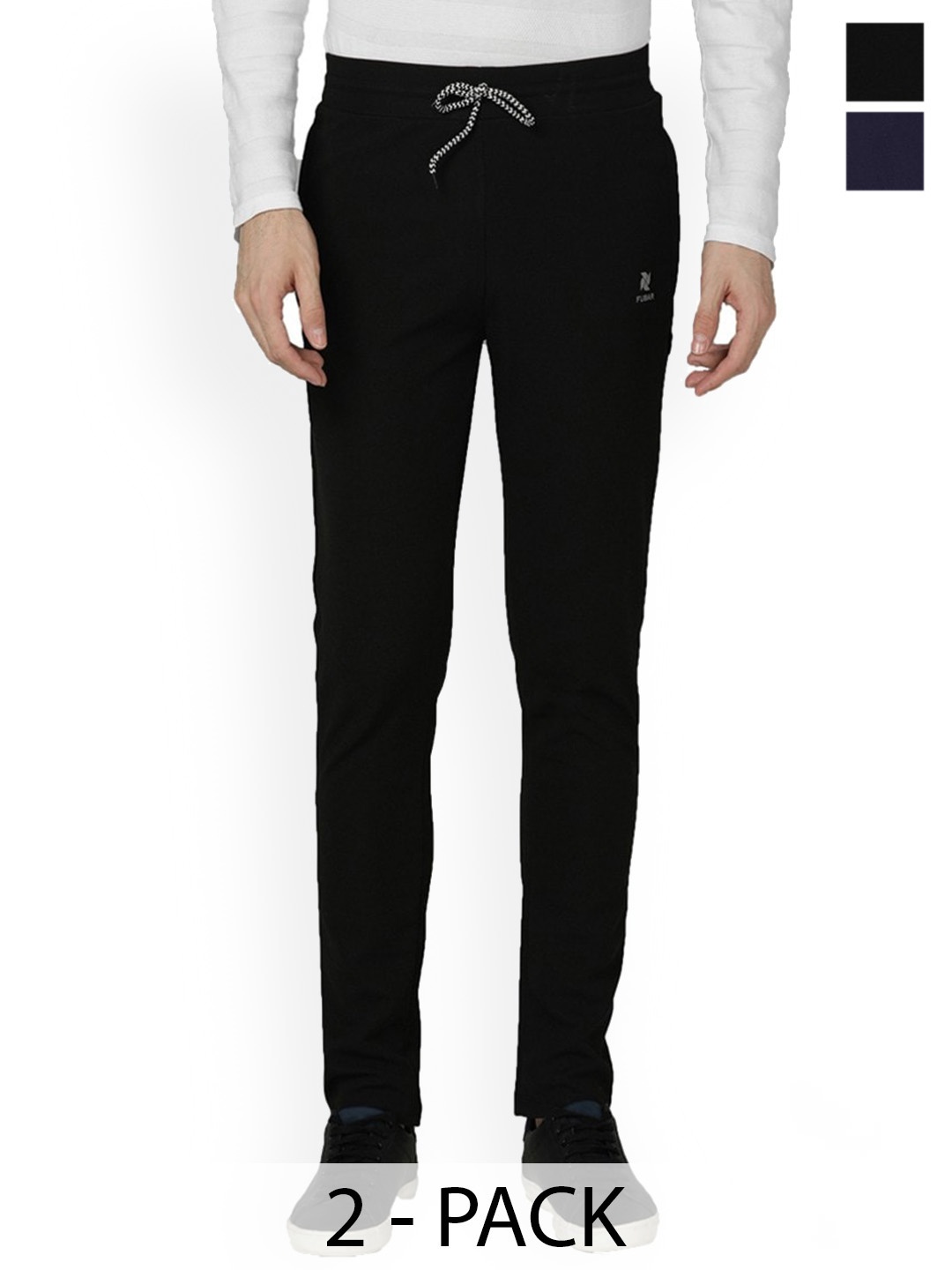 

FUBAR Men Pack Of 2 Track Pants, Black