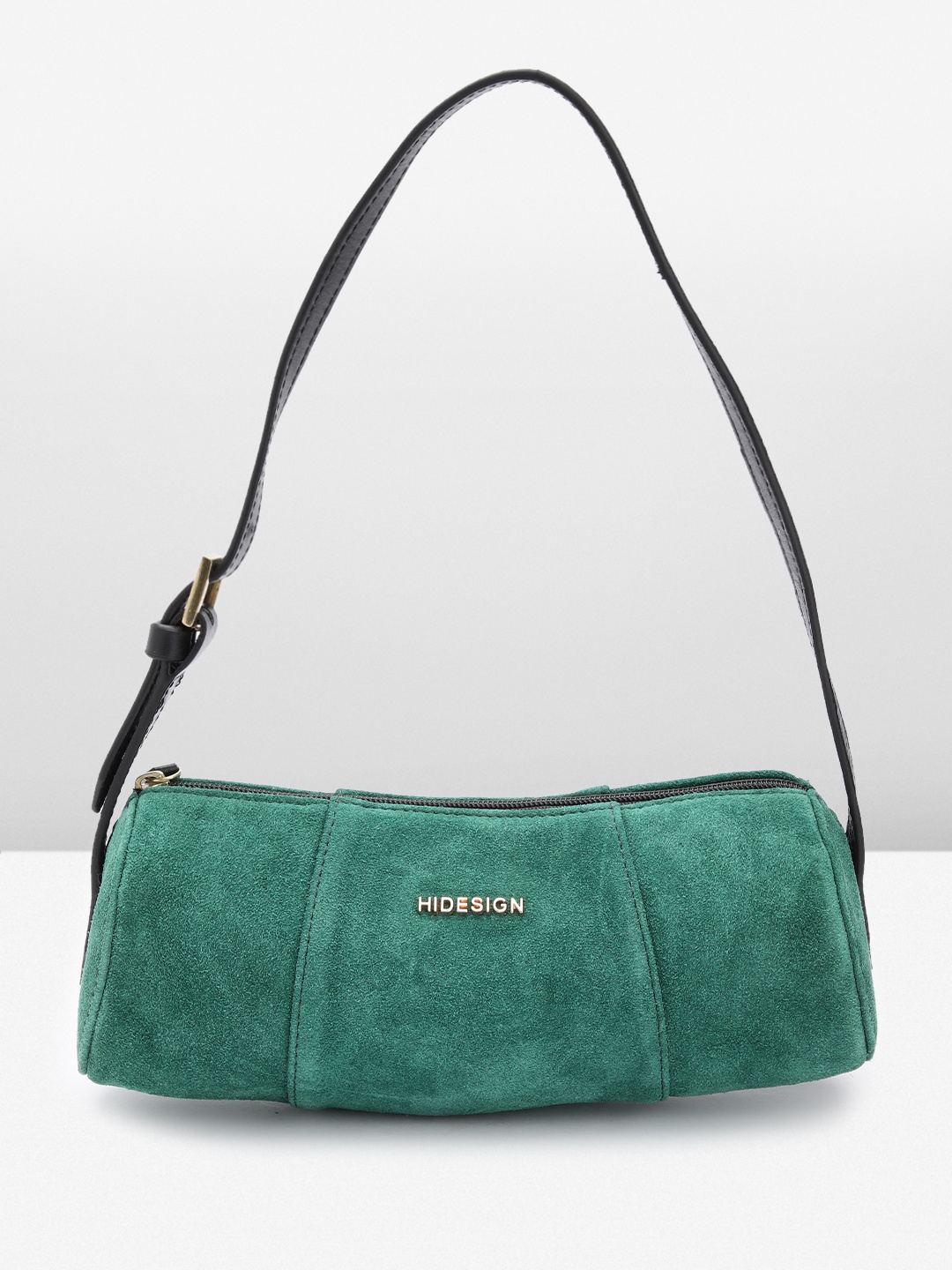

Hidesign Leather Bowling Baguette Bag, Green