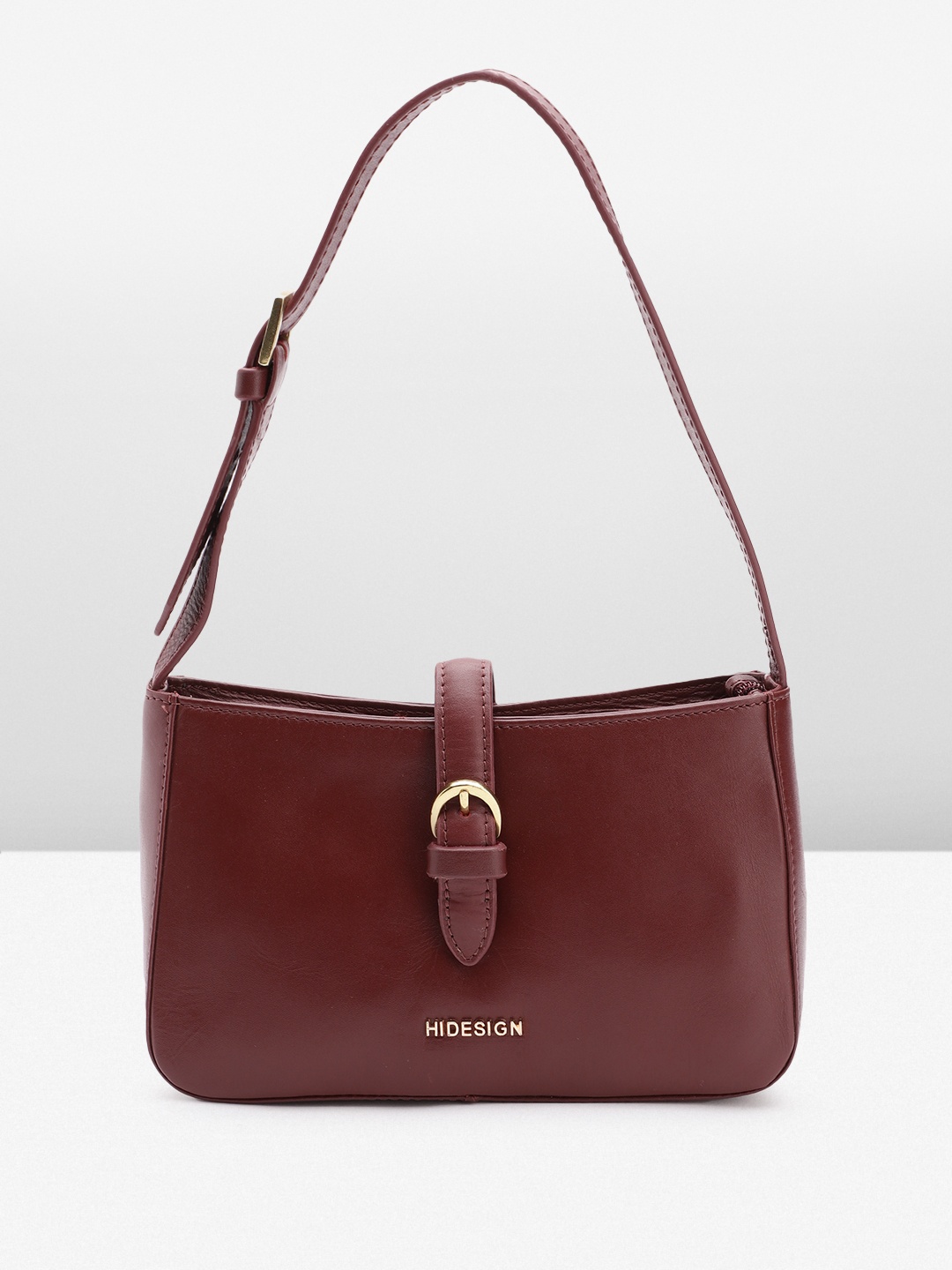 

Hidesign Leather Structured Shoulder Bag, Maroon