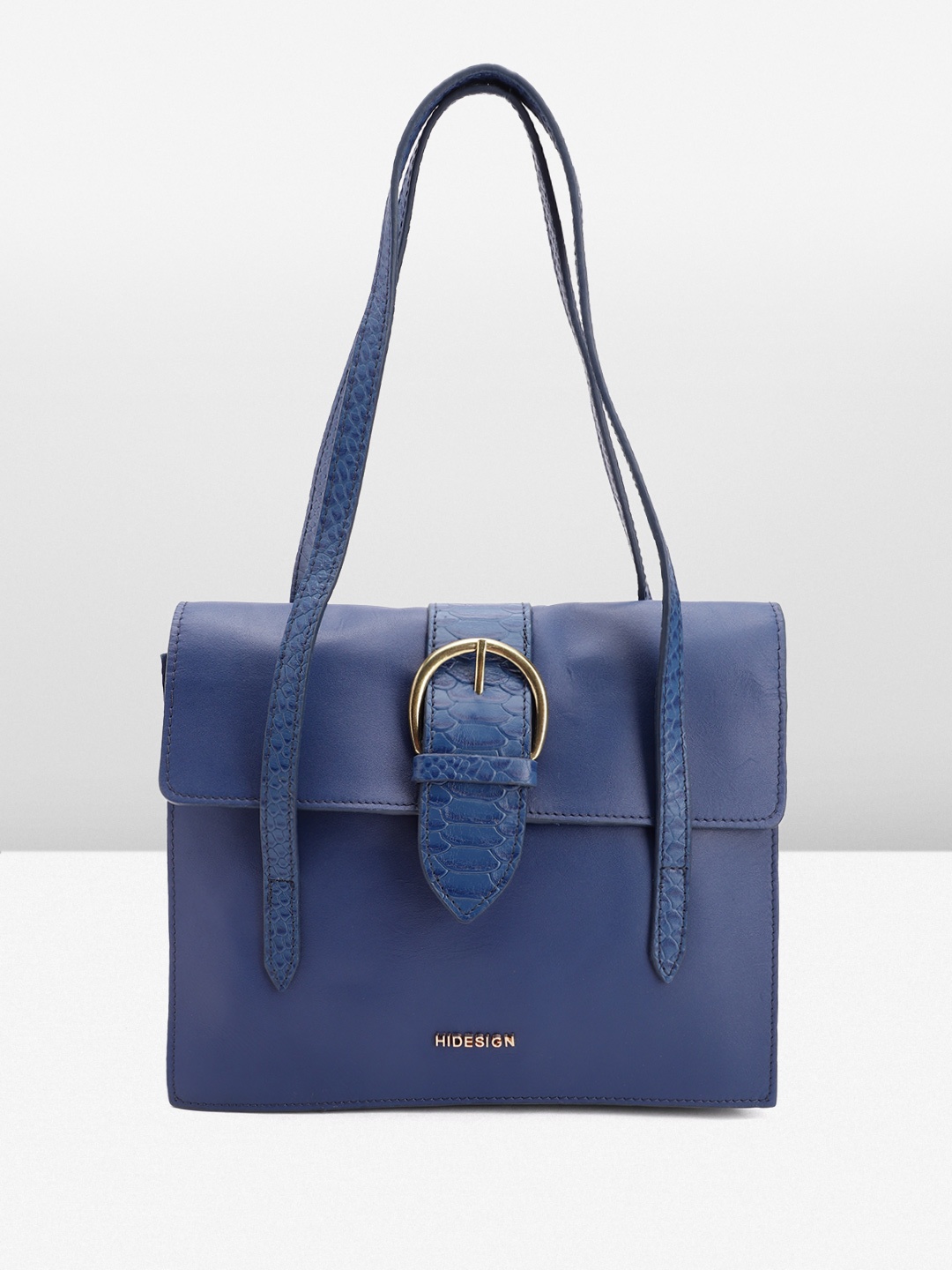 

Hidesign Leather Structured Shoulder Bag, Blue
