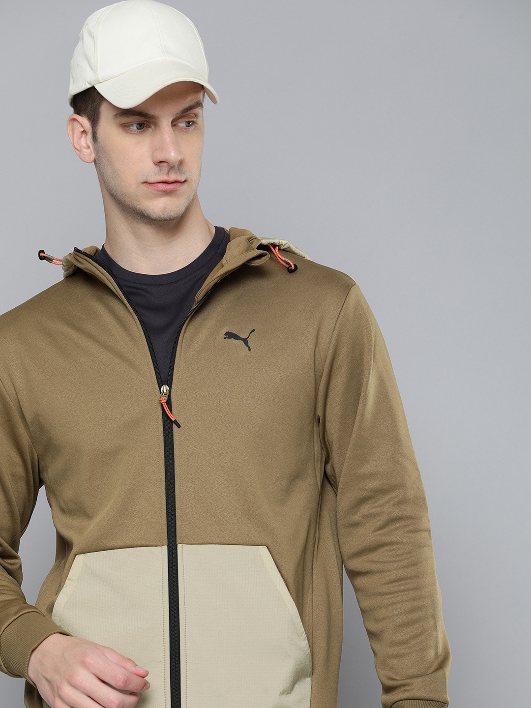 

Puma Open Road Outdoor Hoodie Sporty Jacket, Khaki