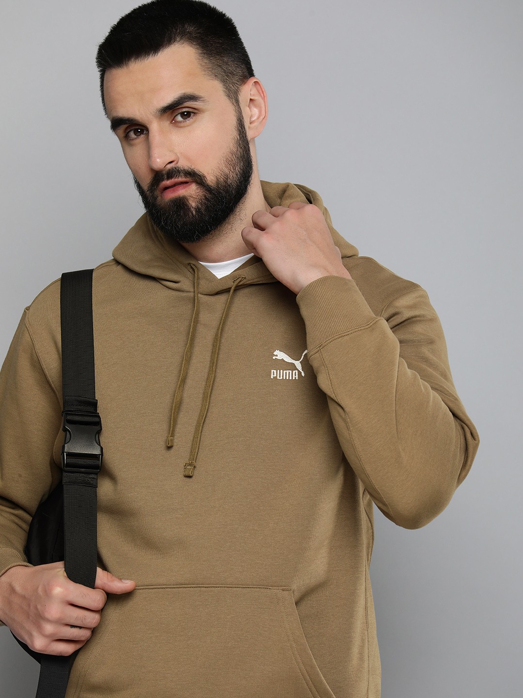 

Puma Classics Hooded Outdoor Sweatshirt, Brown