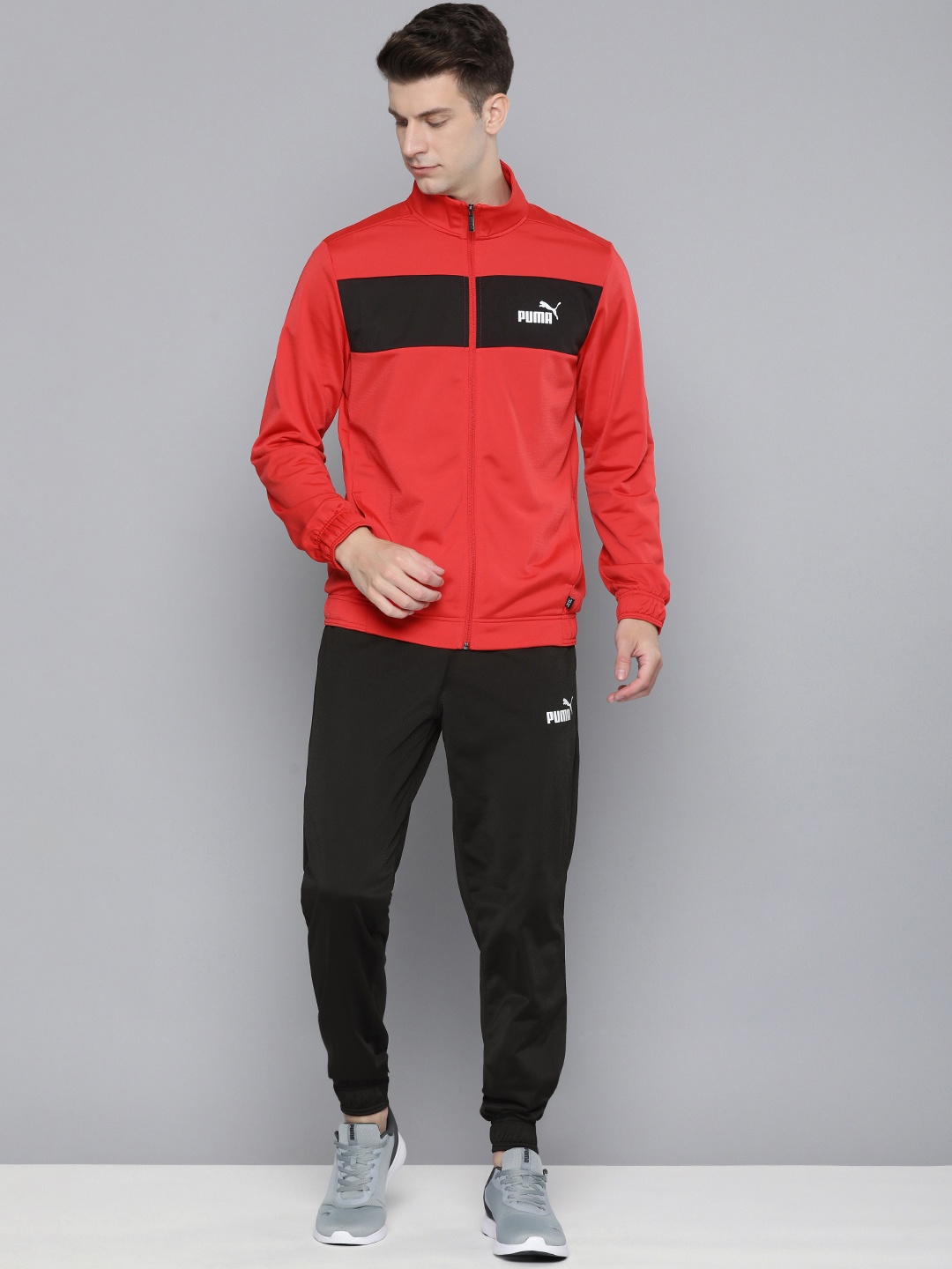

Puma Men Cl Jacket & Joggers Tracksuits, Red