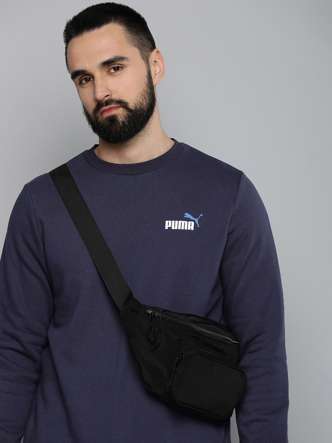 

Puma Essentials 2 Colour Small Logo Sweatshirt, Navy blue