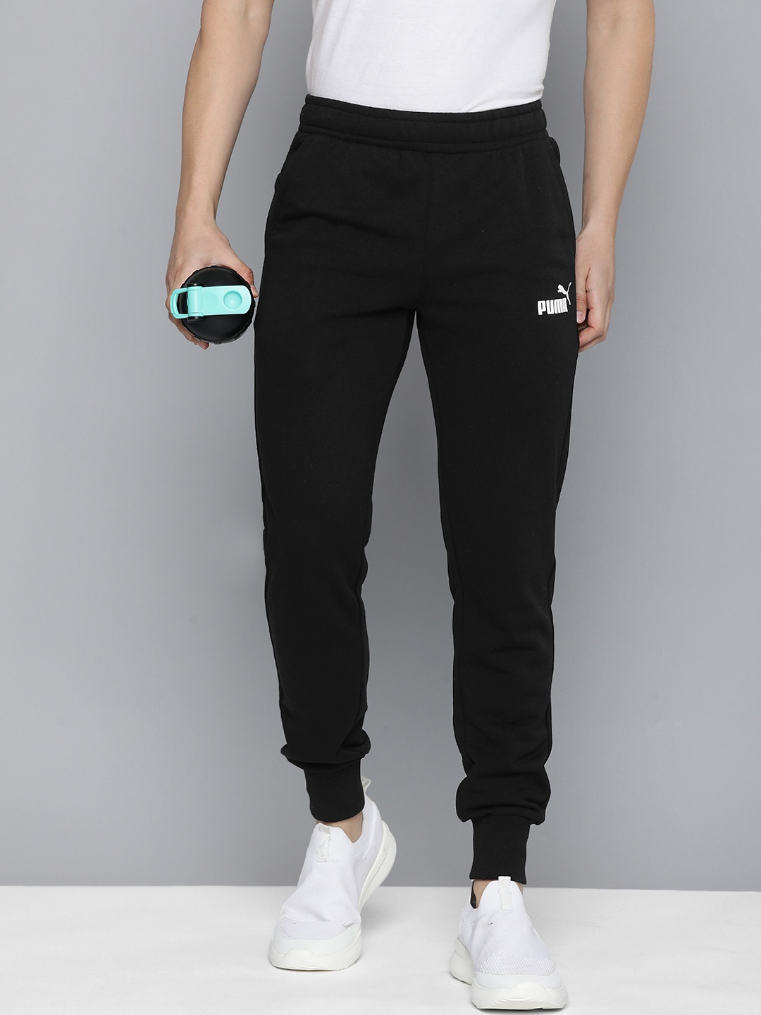 

Puma Men Brand Logo Ess TR Slim Fit Joggers, Black