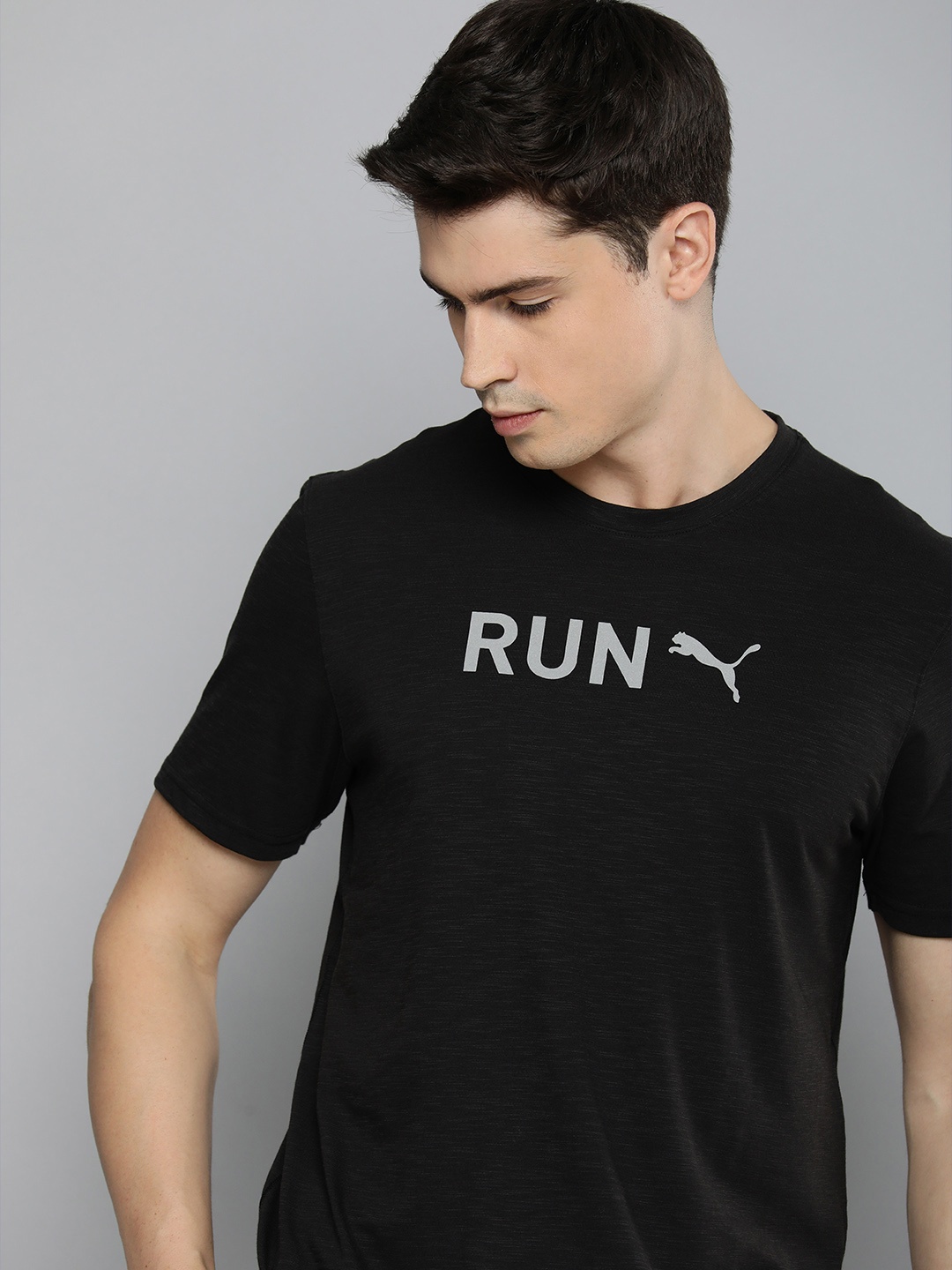 

Puma Typography Printed T-shirt, Black