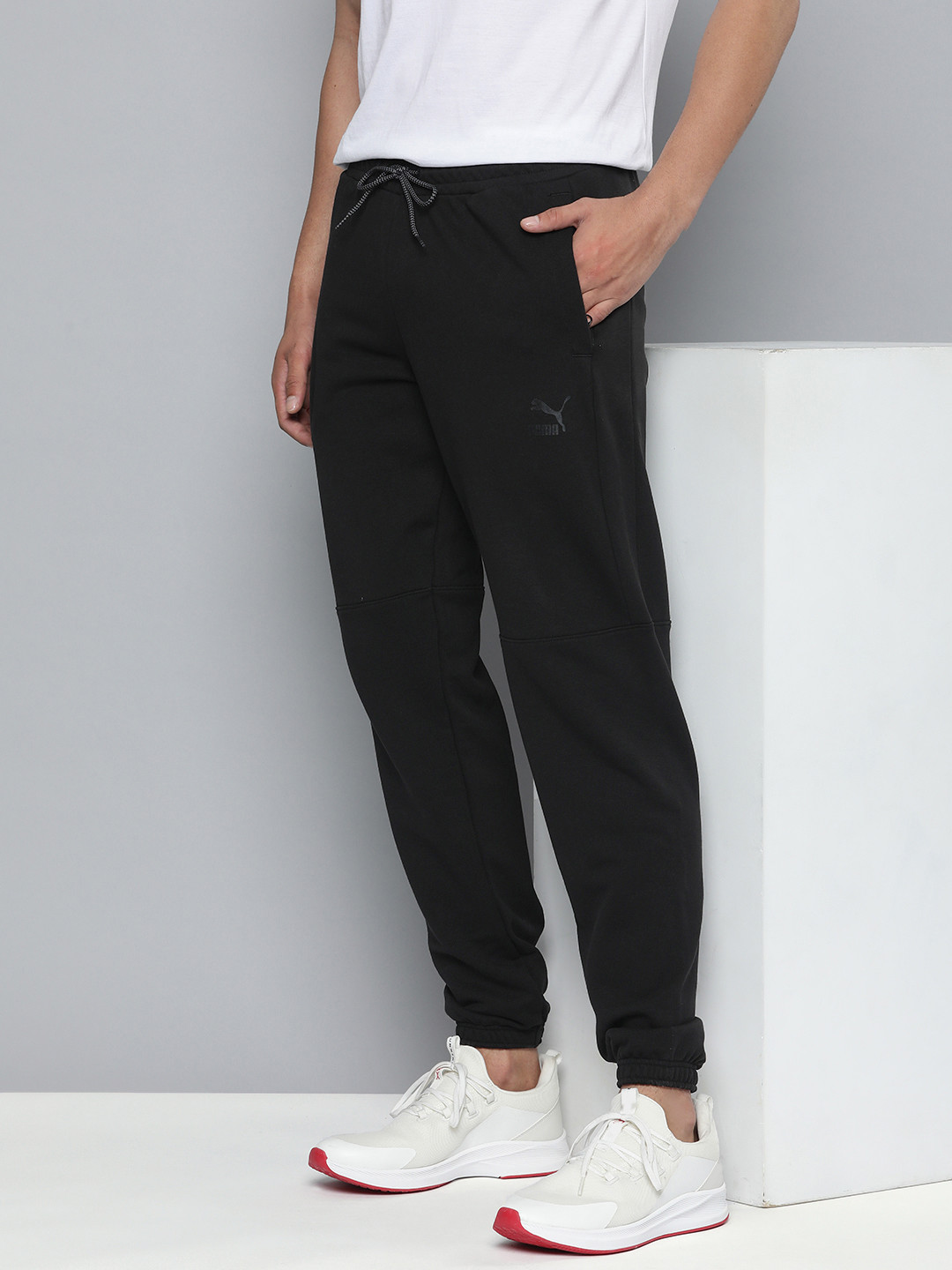 

Puma Men Pure Cotton Classic Utility Joggers, Black