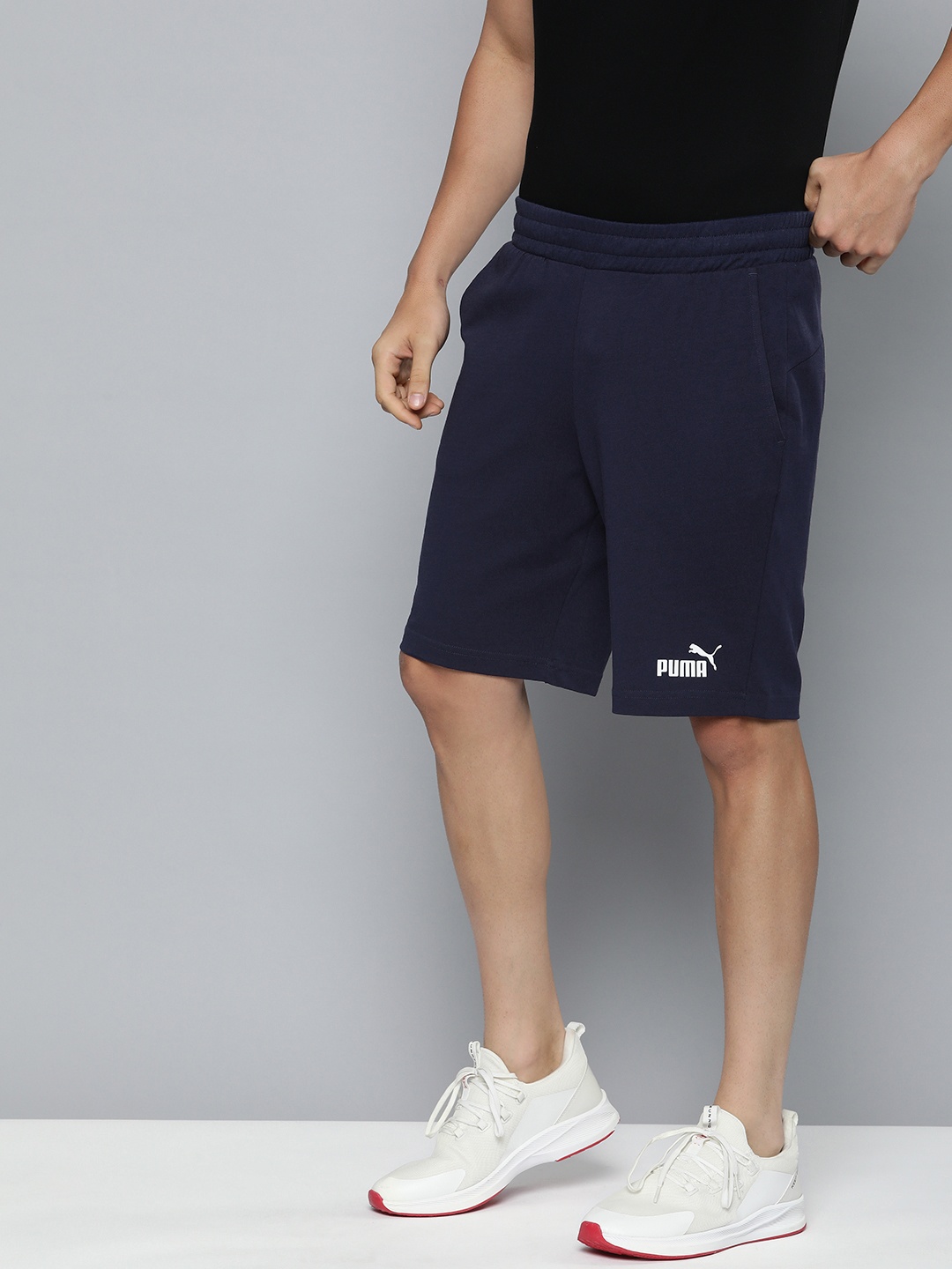 

Puma Men Ess Jersey Pure Cotton Outdoor Shorts, Navy blue