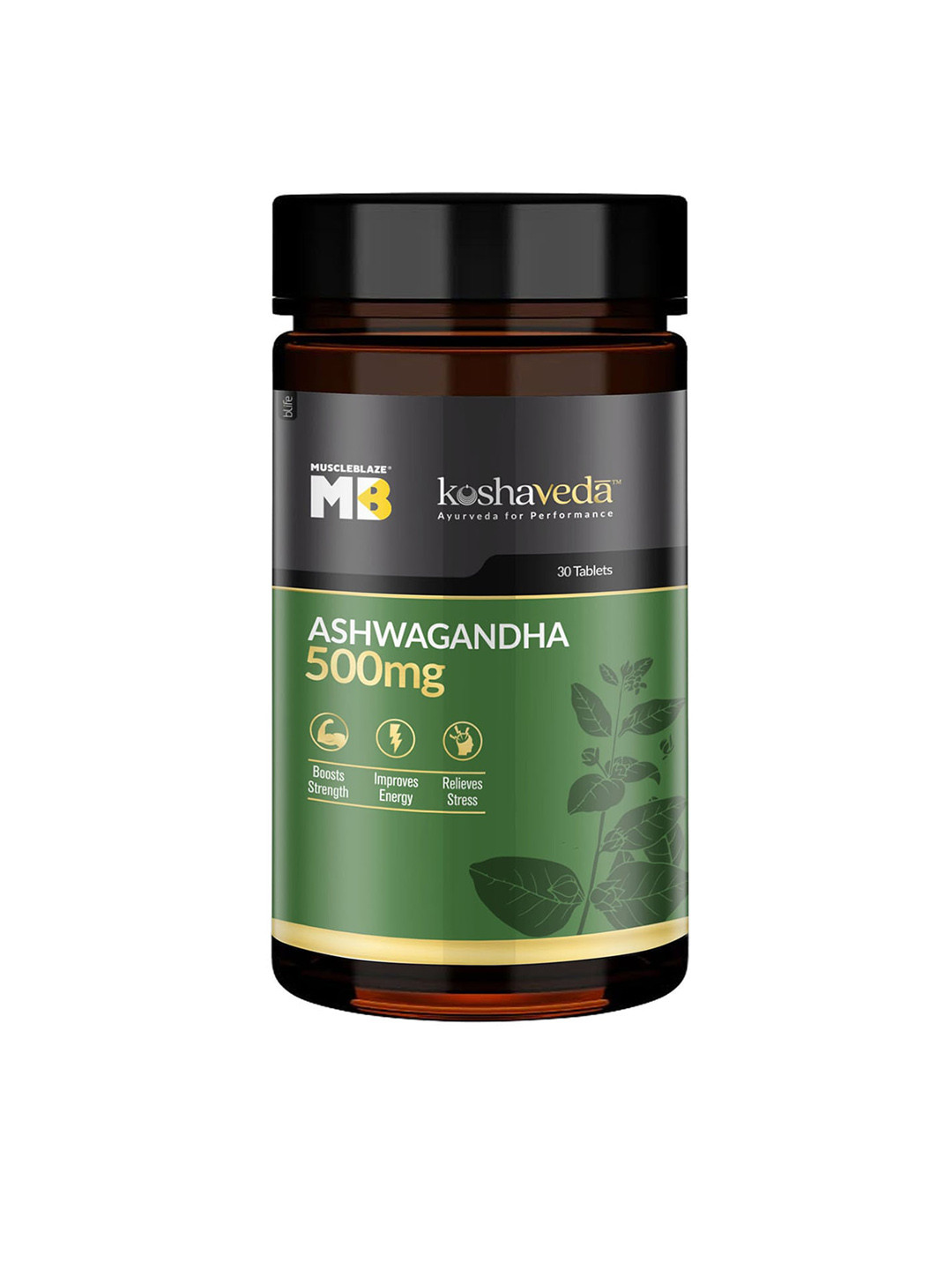 

MuscleBlaze Koshaveda Ashwagandha 500mg - 30 Tablets, White