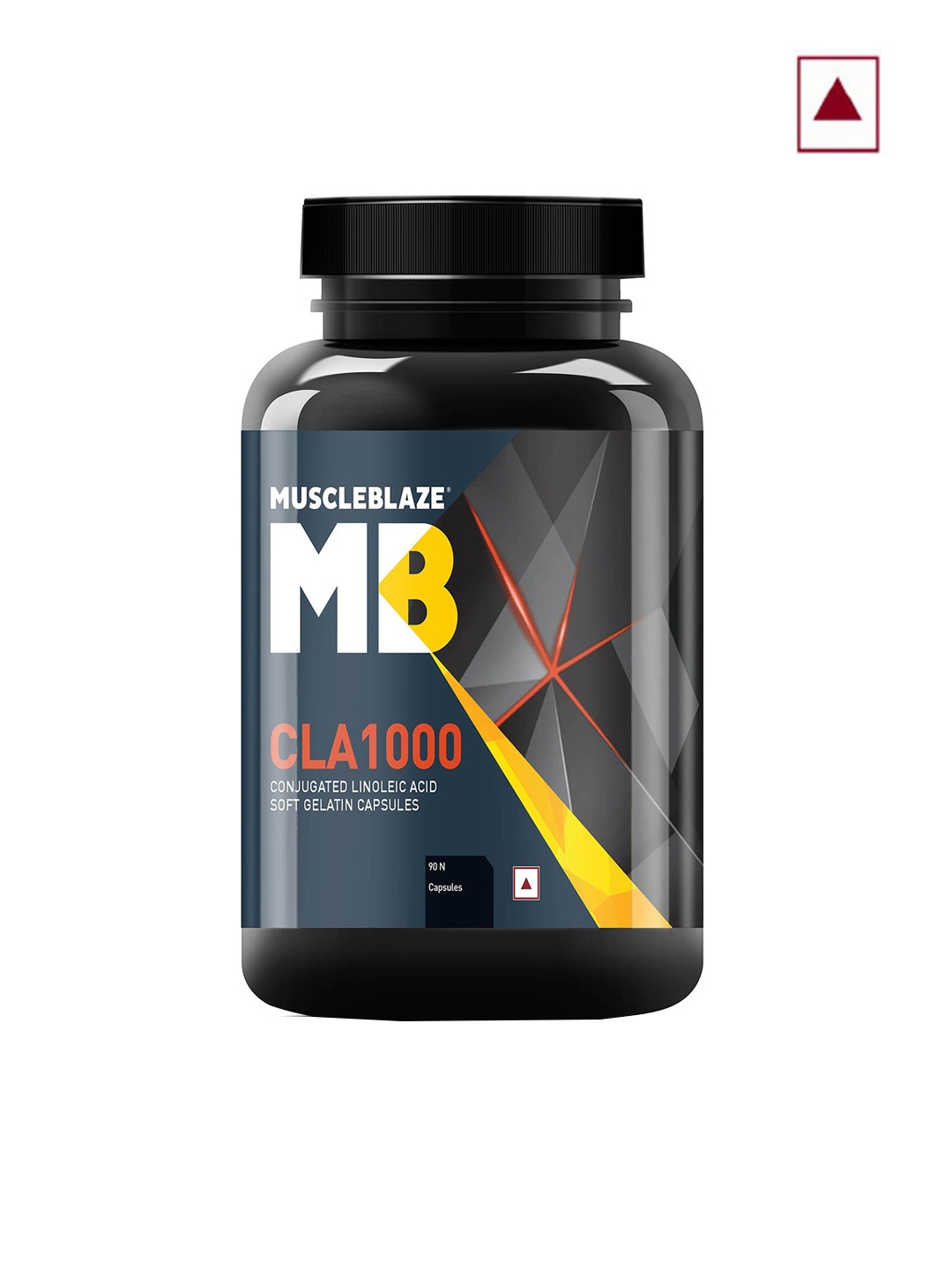 

MuscleBlaze CLA 1000 - Supports Weight Loss & Fuels Metabolism - 90 Capsules, Black