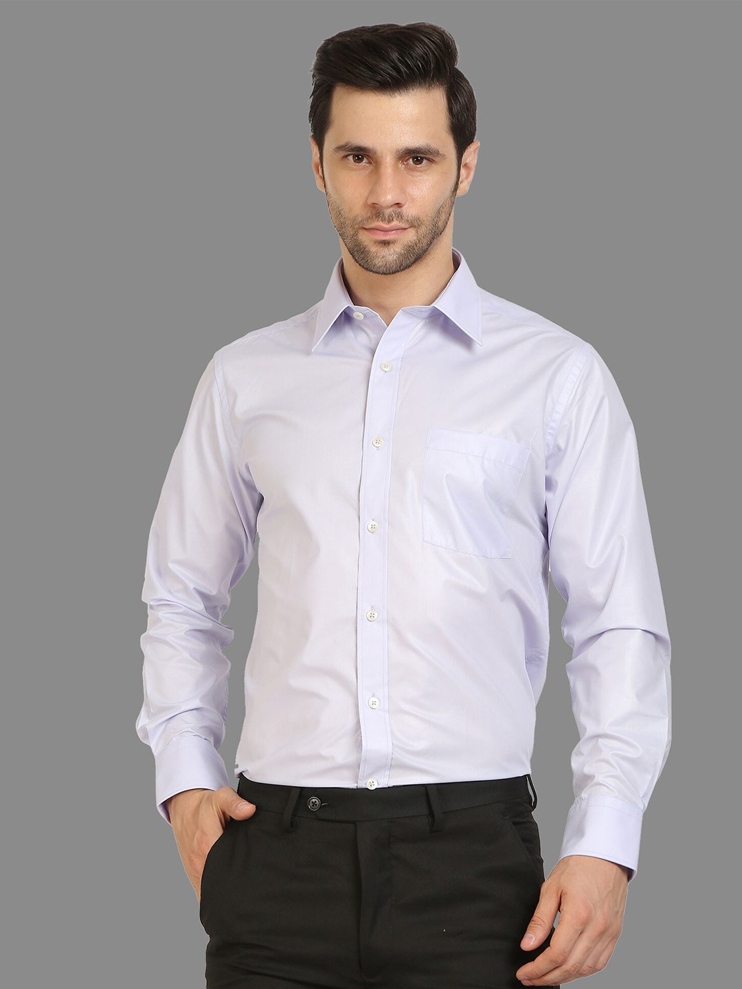 

Givo Smart Spread Collar Cotton Formal Shirt, Blue