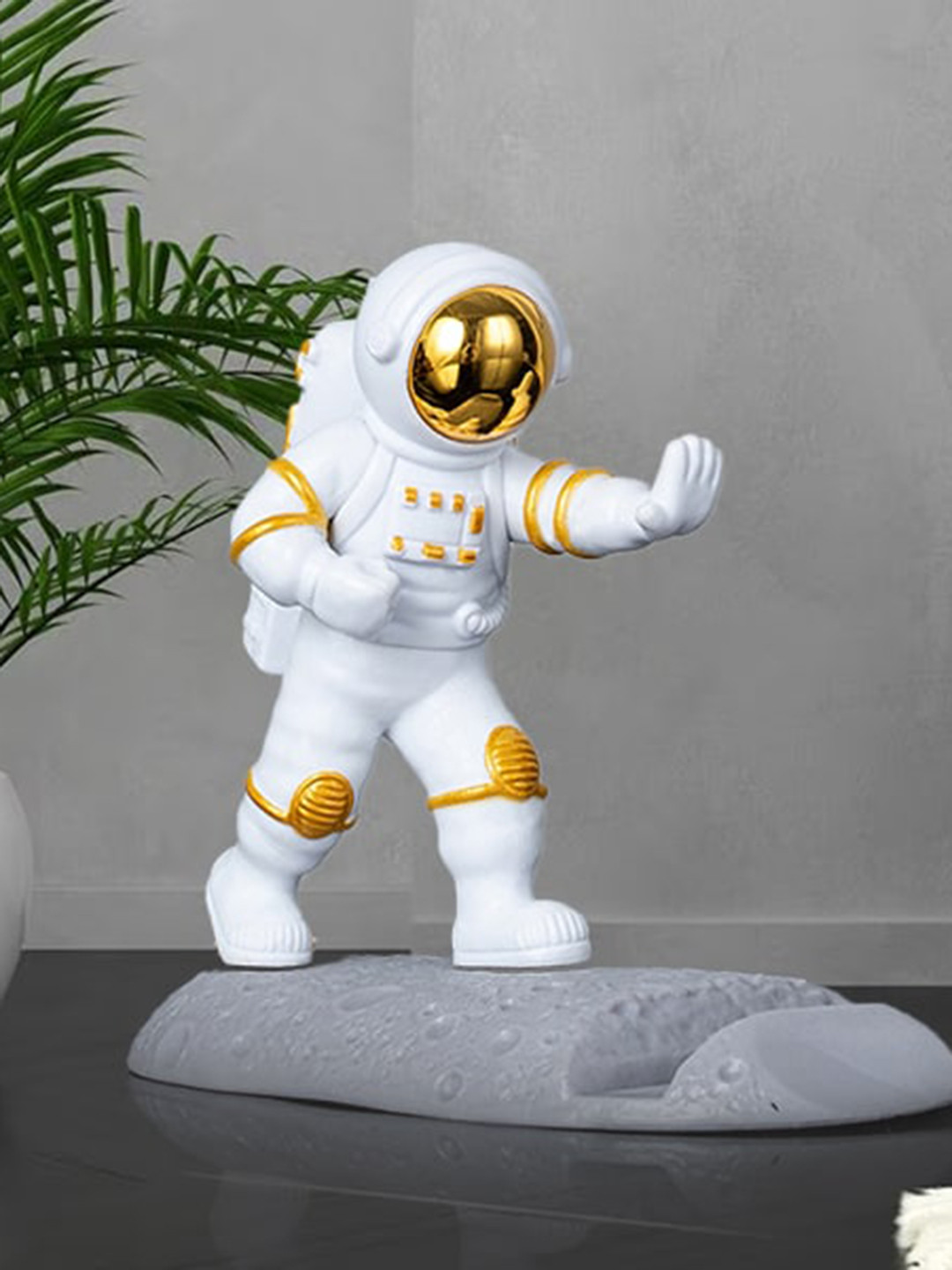 

Street27 White Textured Astronaut Mobile Stand Figurine Showpiece