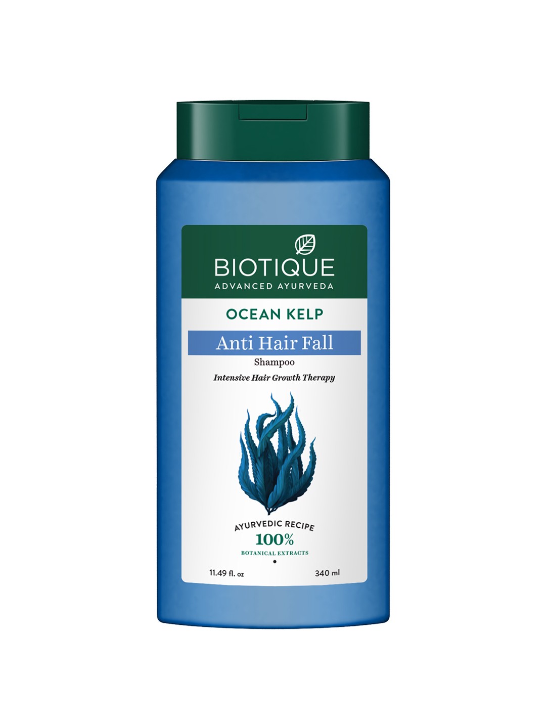 

Biotique Ocean Kelp Anti-Hair Fall Shampoo with Indian Soapberry - 340ml, Blue