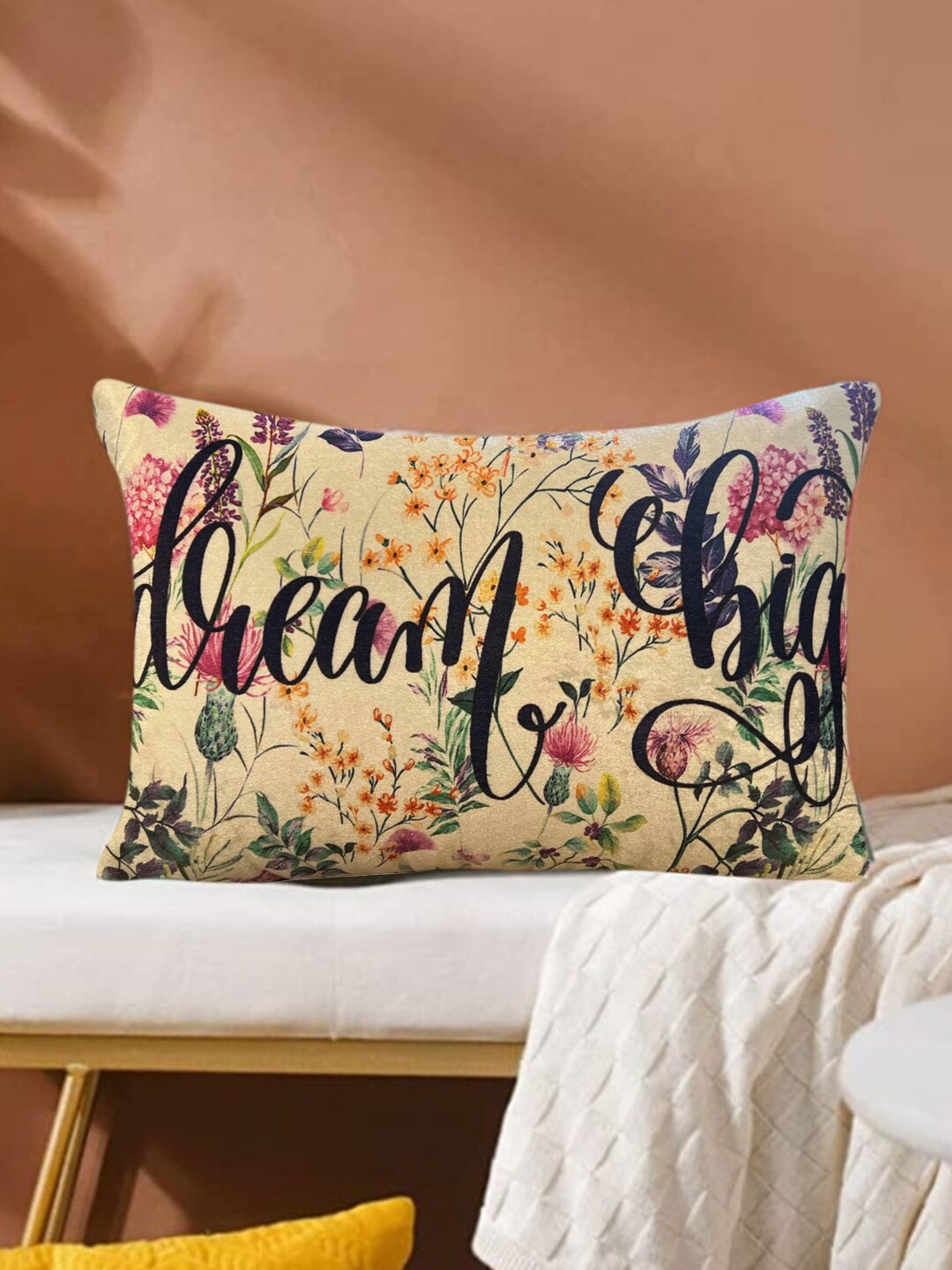 

Tasseled Home Quote Sea Green & Black Abstract Rectangle Cushion Cover