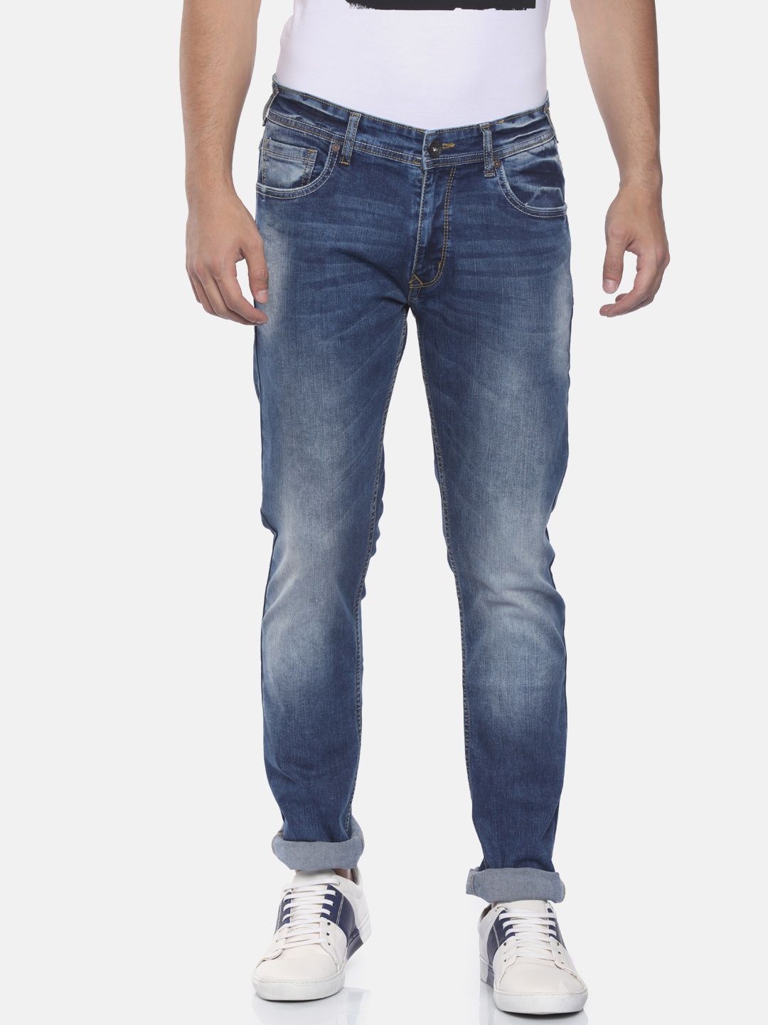 

Pepe Jeans Men Blue Slim Fit Low-Rise Clean Look Stretchable Jeans