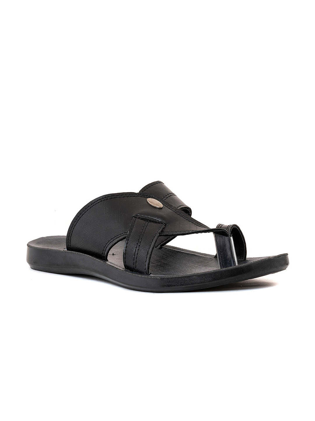 

Khadims Men One Toe Comfort Sandals, Black