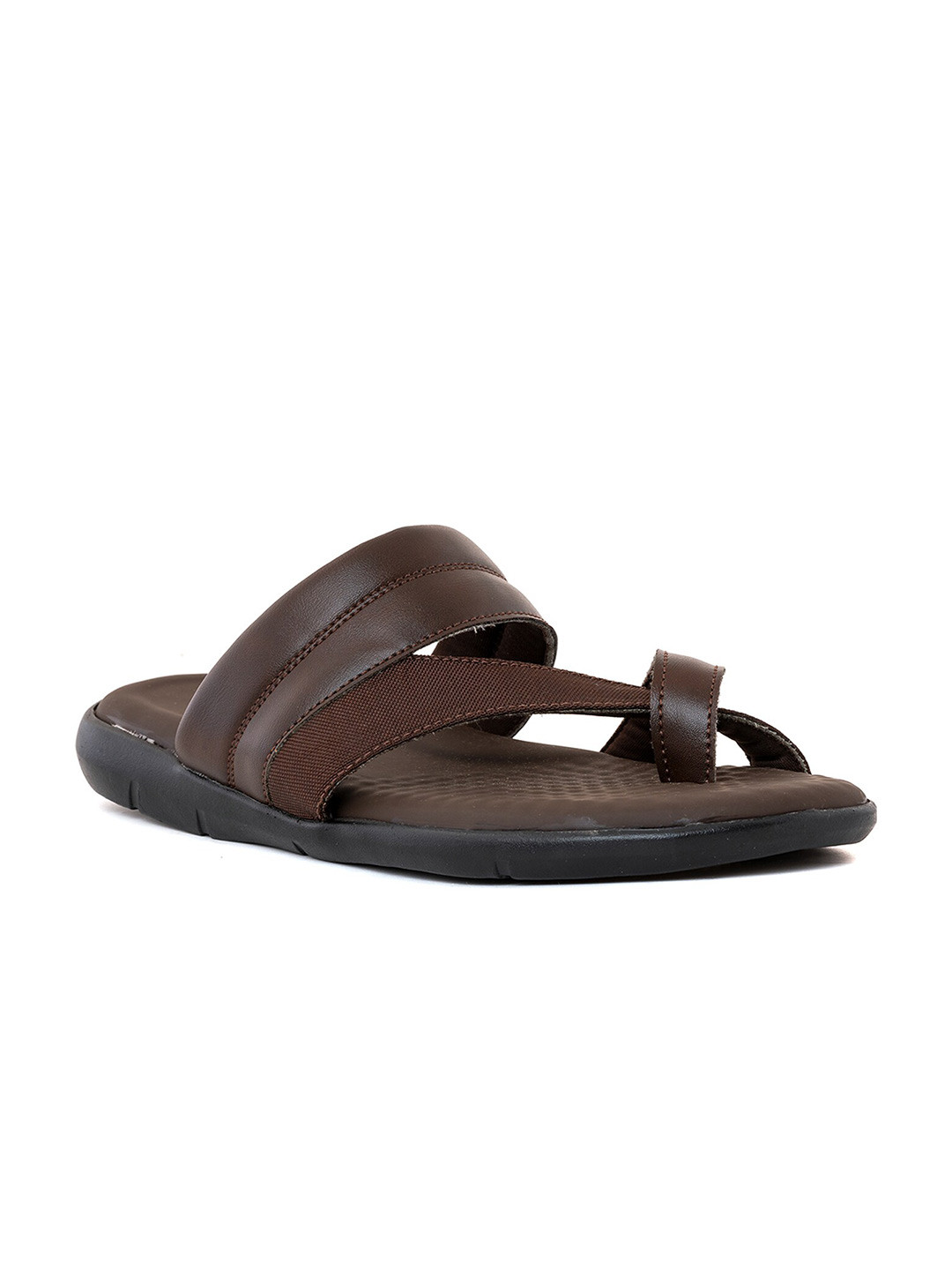 

Khadims Men One Toe Comfort Sandals, Brown