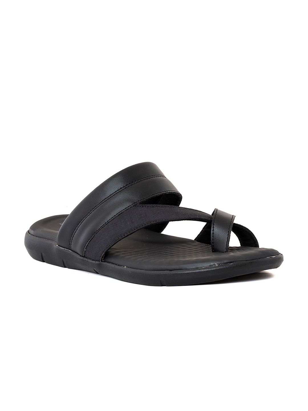 

Khadims Men Softouch One Toe Comfort Sandals, Black