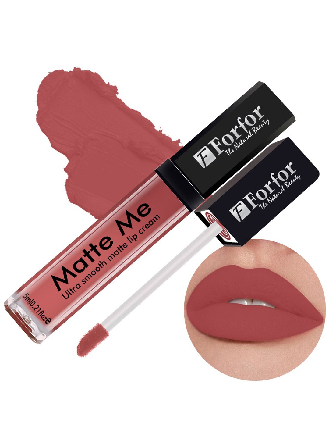 

FORFOR Matte Me Long Lasting Liquid Matte Lipstick 5ml - Nude Peach 121