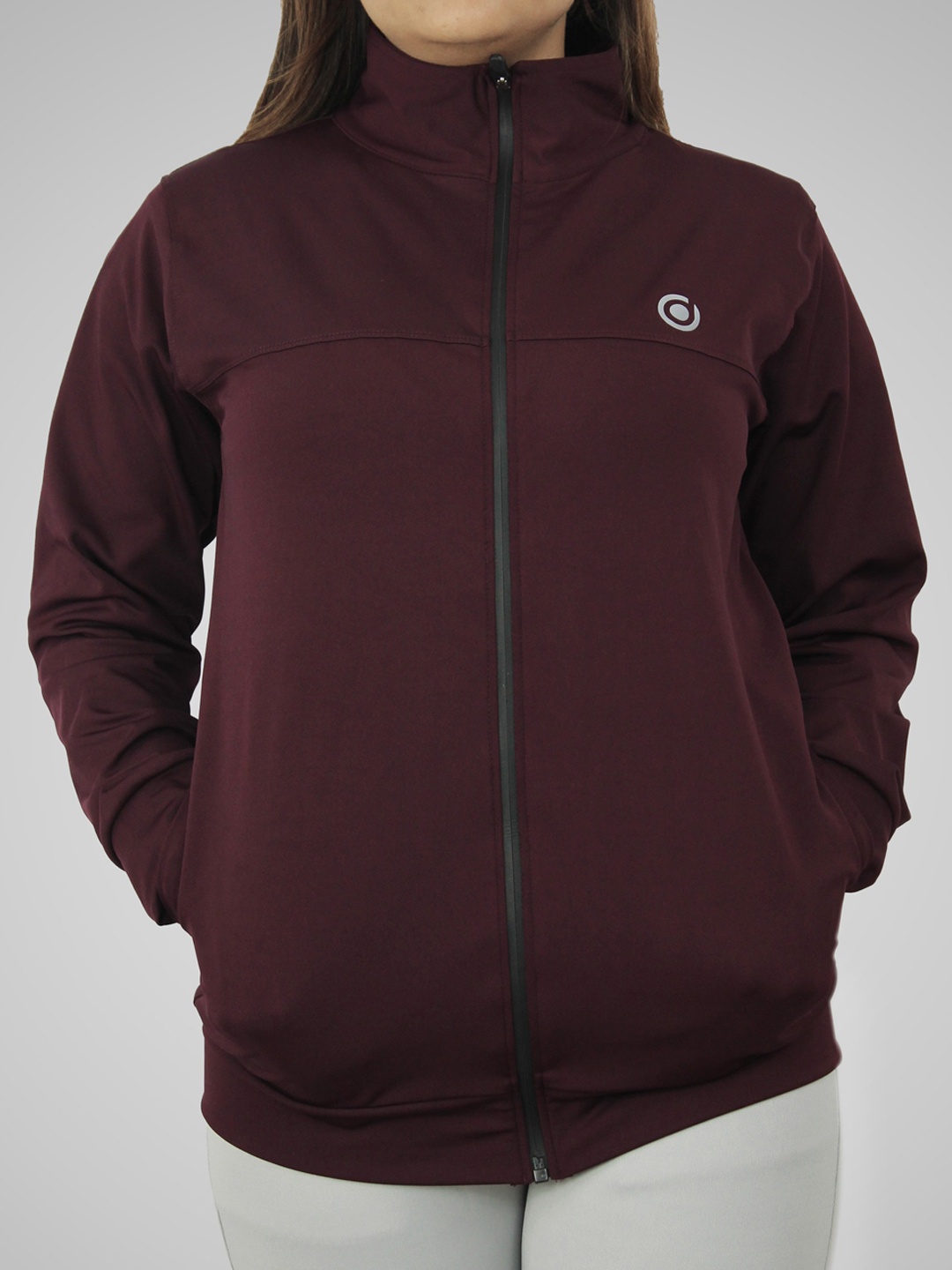 

Fasha Women Maroon Training or Gym Bomber Jacket