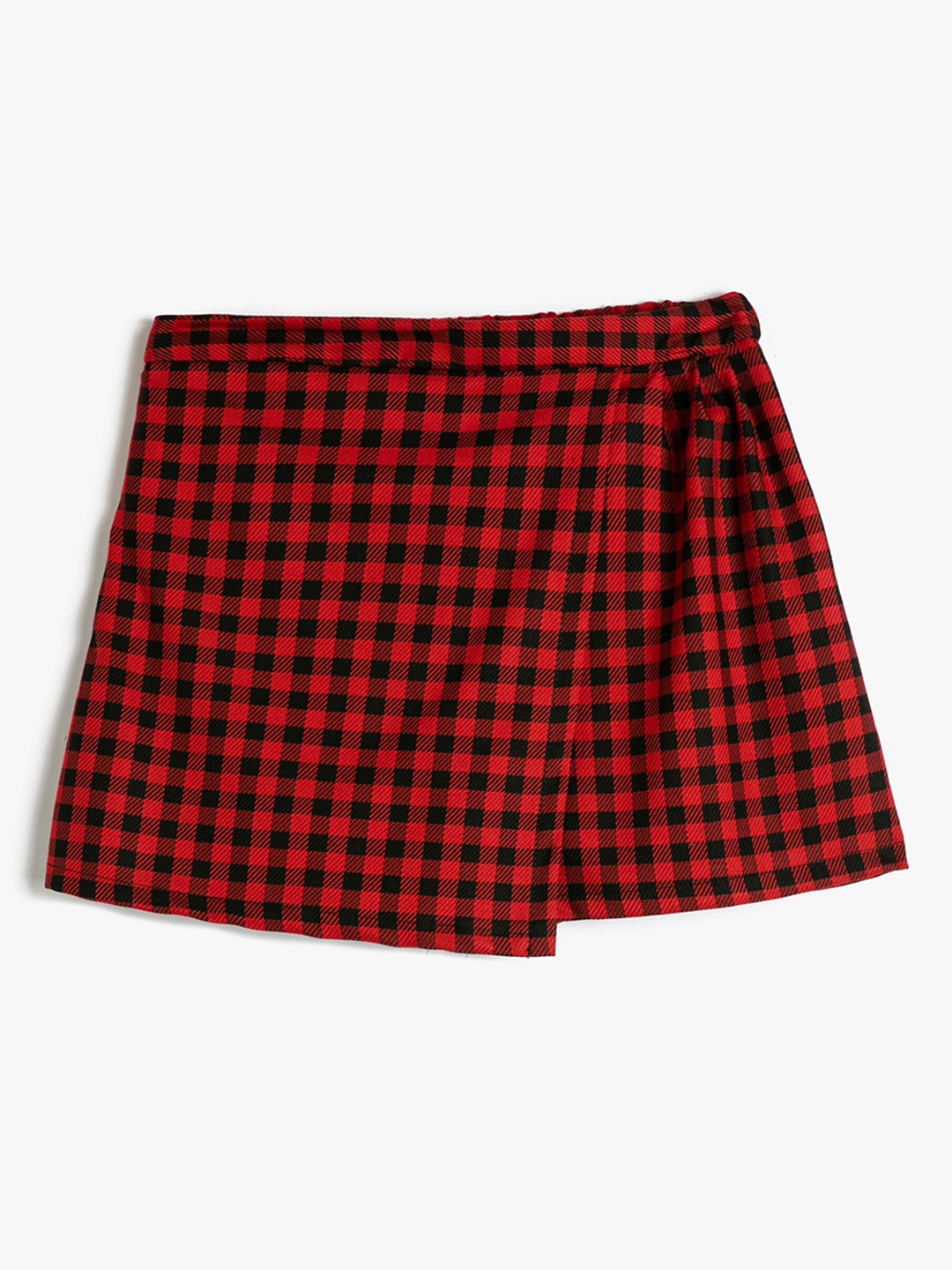 

Koton Girls Checked Above Knee Skorts, Red