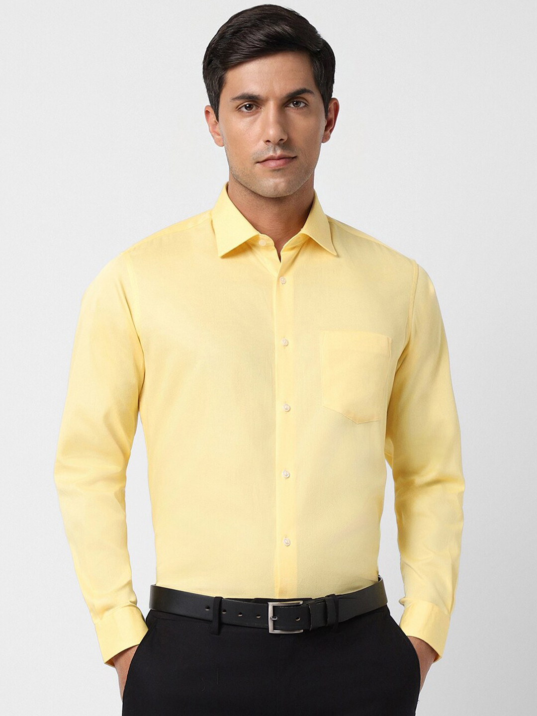 

Van Heusen Spread Collar Pure Cotton Formal Shirt, Yellow
