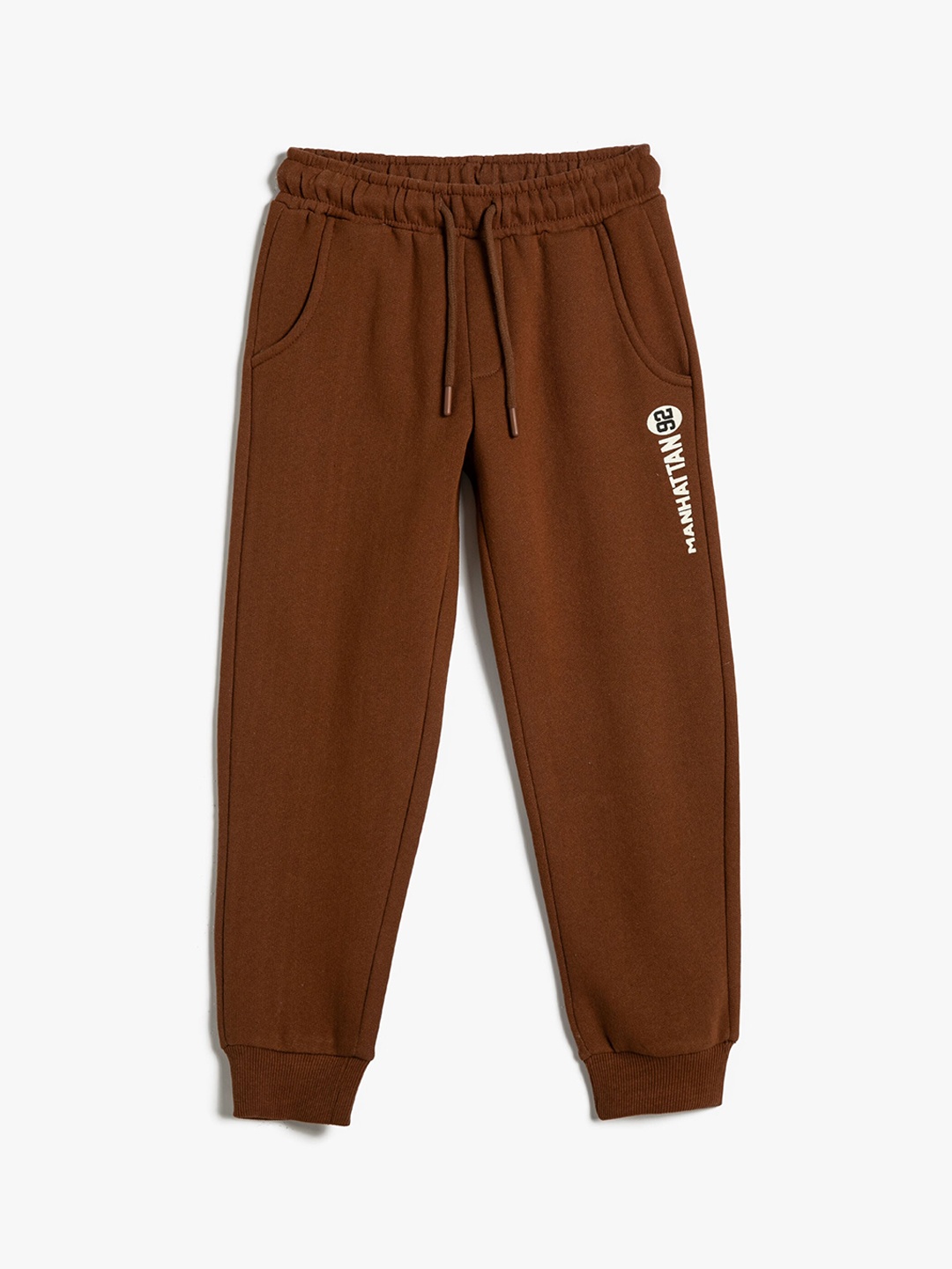 

Koton Boys Pure Cotton Joggers, Brown