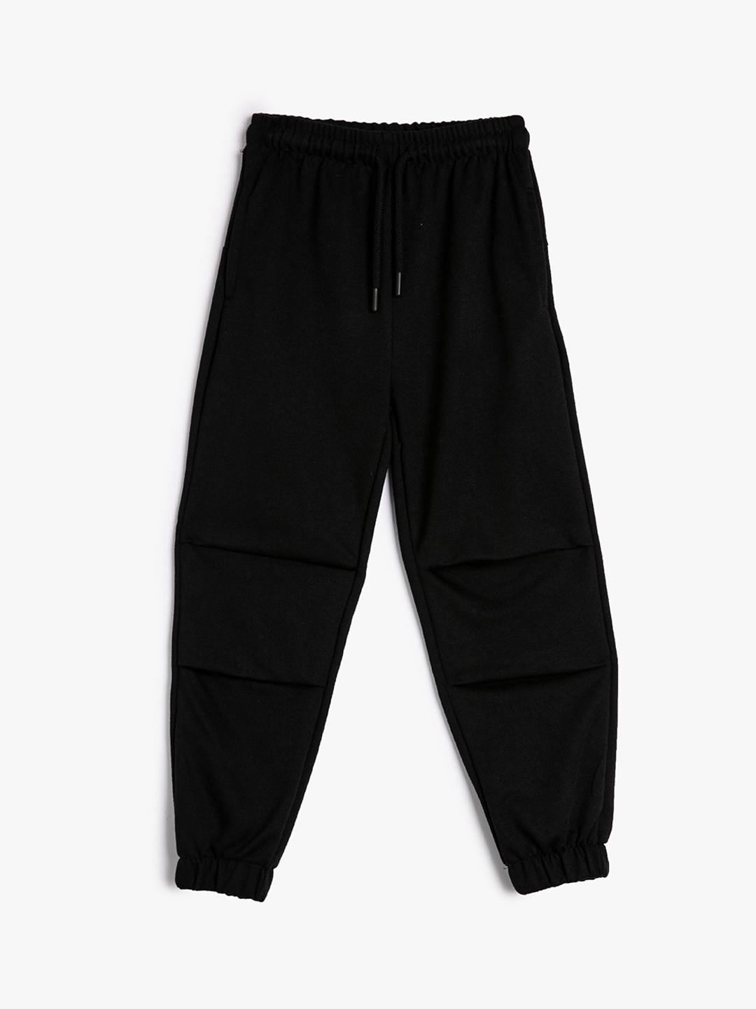 

Koton Girls Mid Rise Pleated Joggers, Black