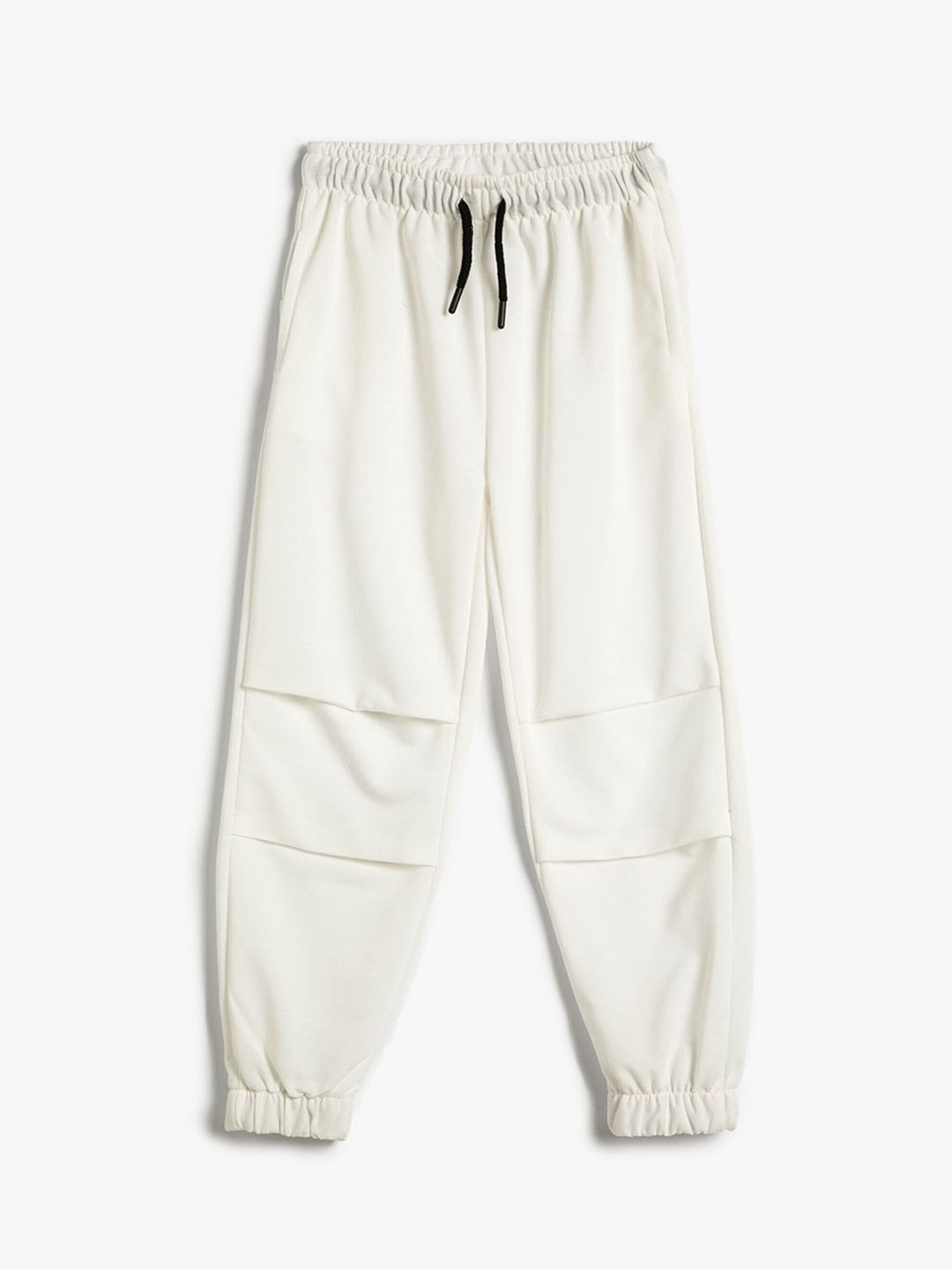 

Koton Girls Mid Rise Pleated Joggers, White