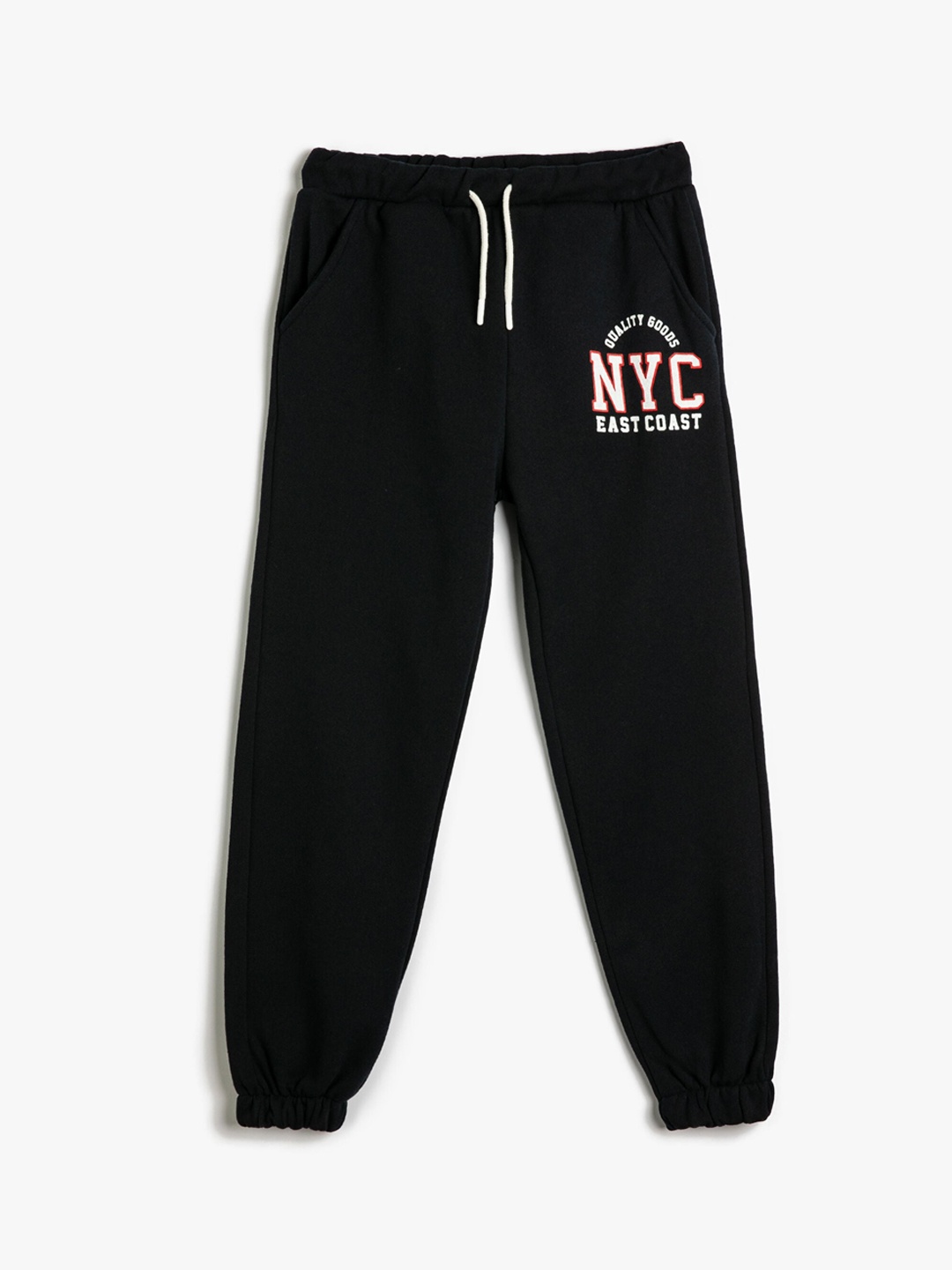 

Koton Boys Regular Fit Mid Rise Stretchable Joggers, Navy blue