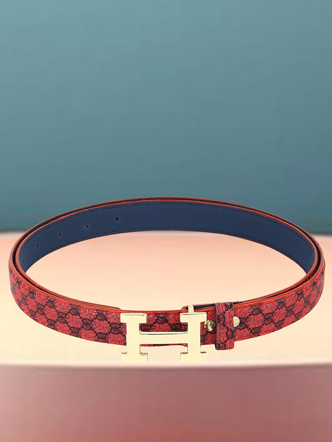 

DressBerry Women Printed Belt, Red