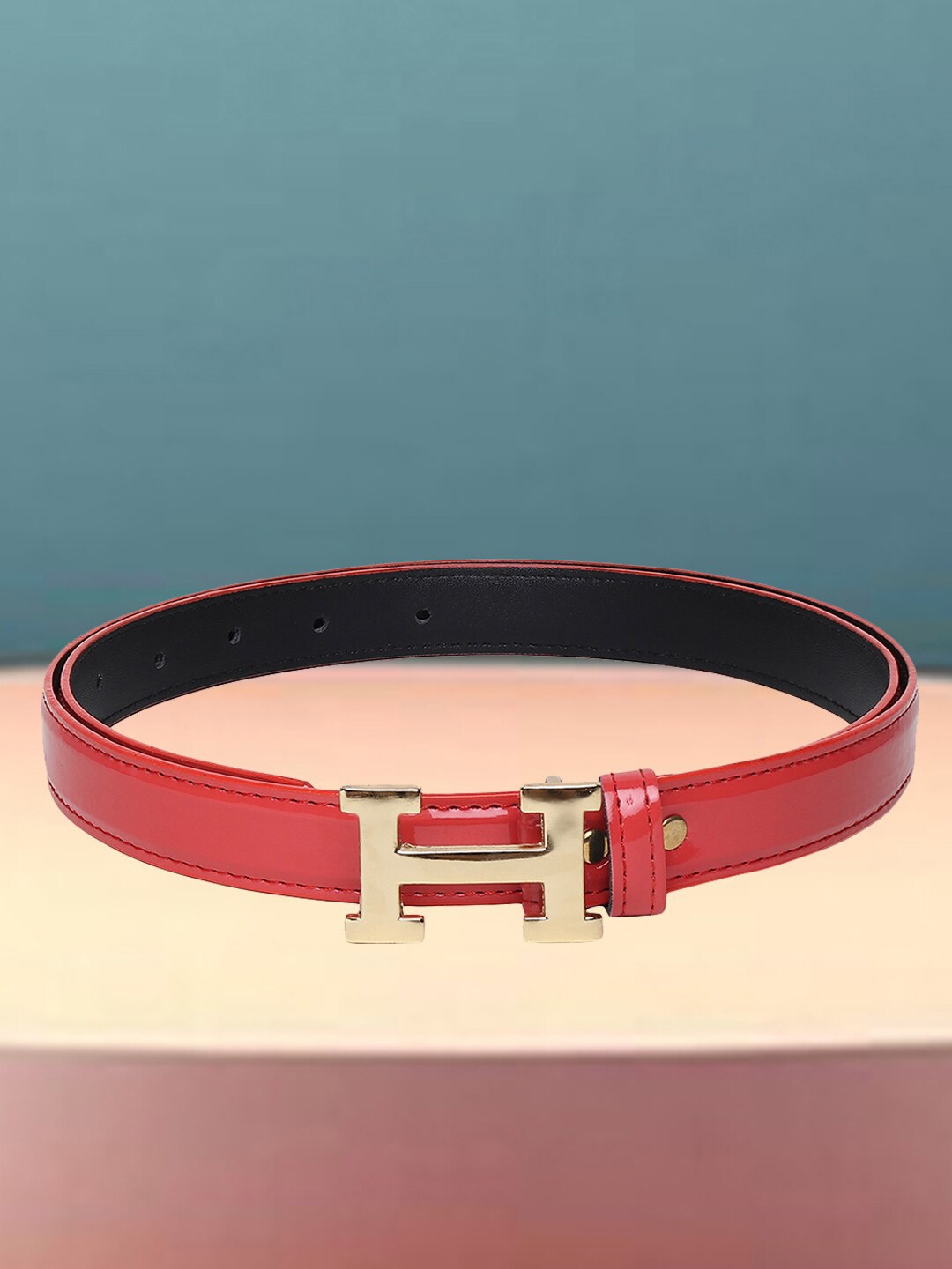 

DressBerry Women Slim Belt, Red