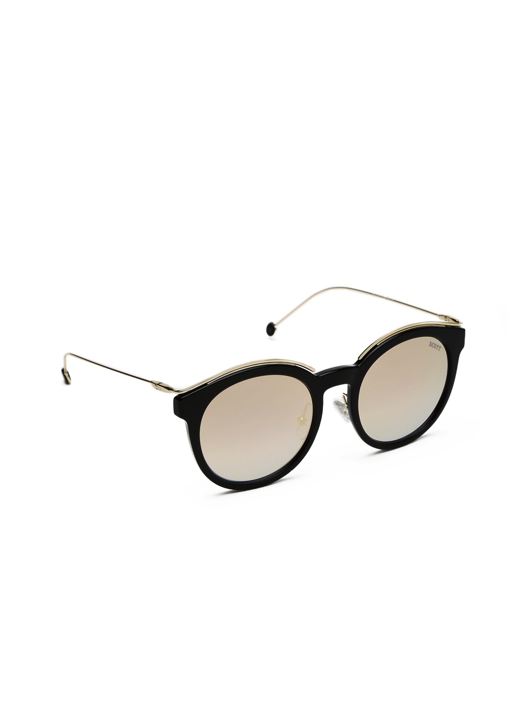 

SCOTT Unisex Round Sunglasses 022 C1 S, Gold