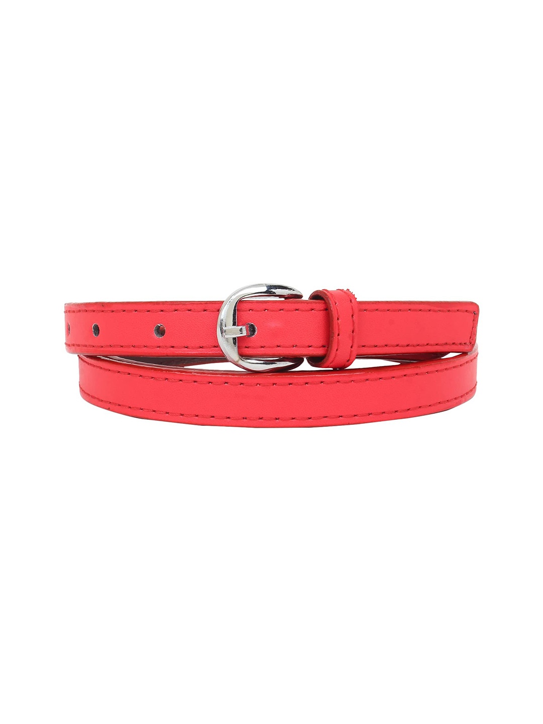 

Zacharias Women Tang Closure Slim Belt, Red