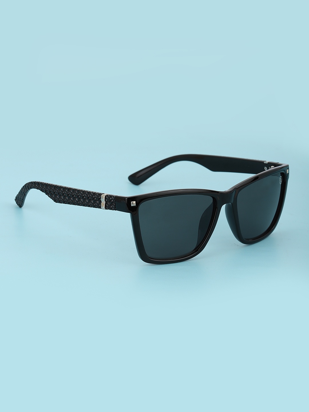 

Carlton London Unisex Black Lens Rectangle Sunglasses with UV Protected Lens CLSM267