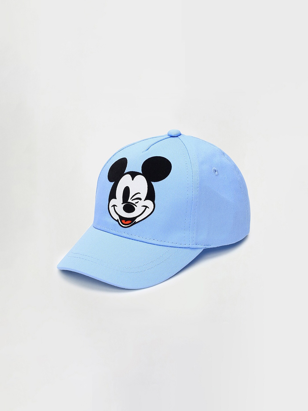

max Boys Mickey Mouse Printed Pure Cotton Baseball Cap, Blue