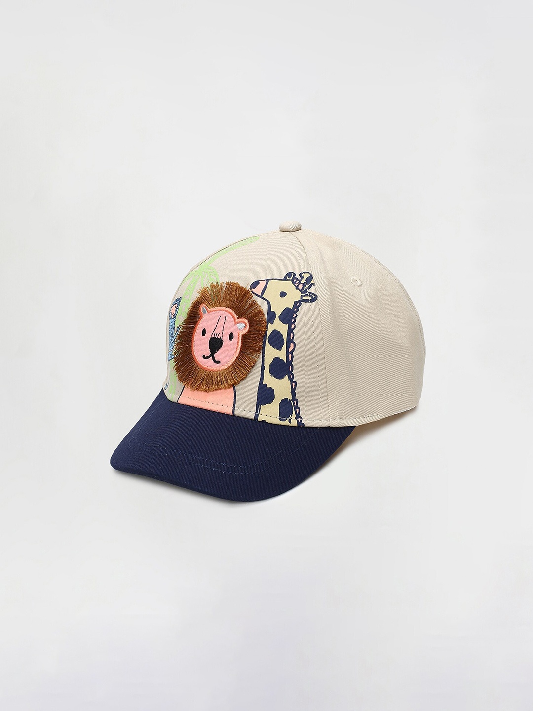 

max Boys Printed Pure Cotton Baseball Cap, Black