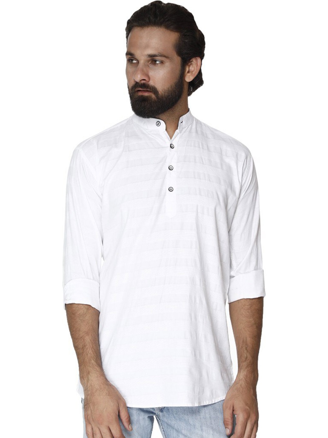 

FUBAR Men White Slim Fit Opaque Casual Shirt