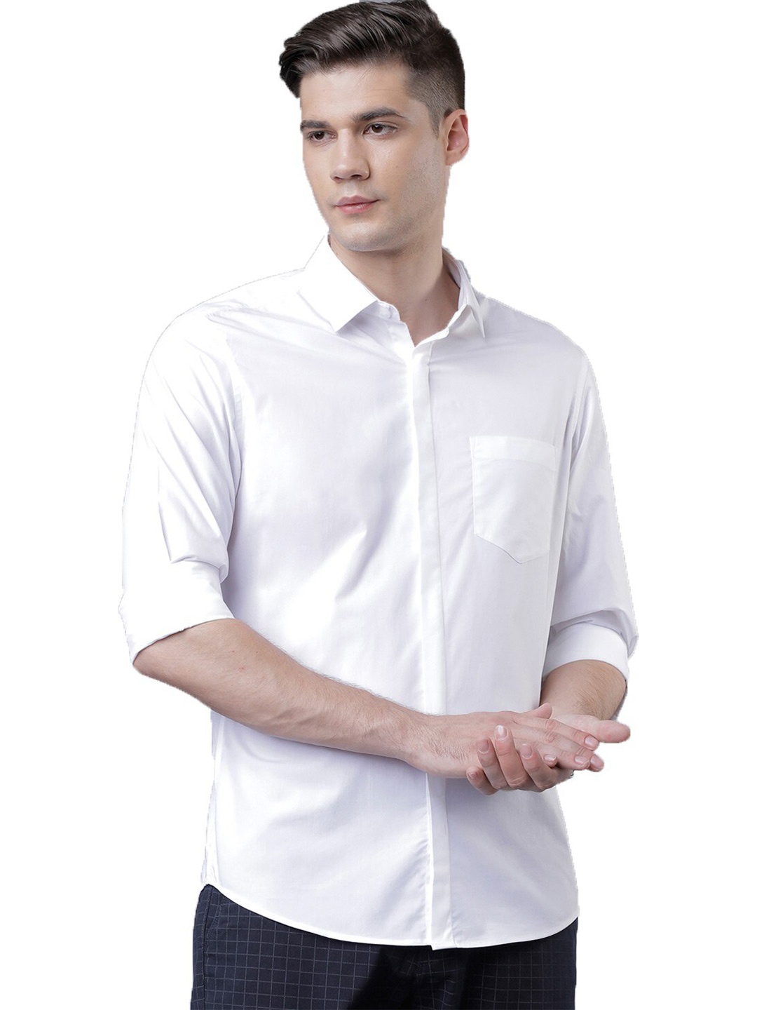 

FUBAR Slim Fit Casual Shirt, White