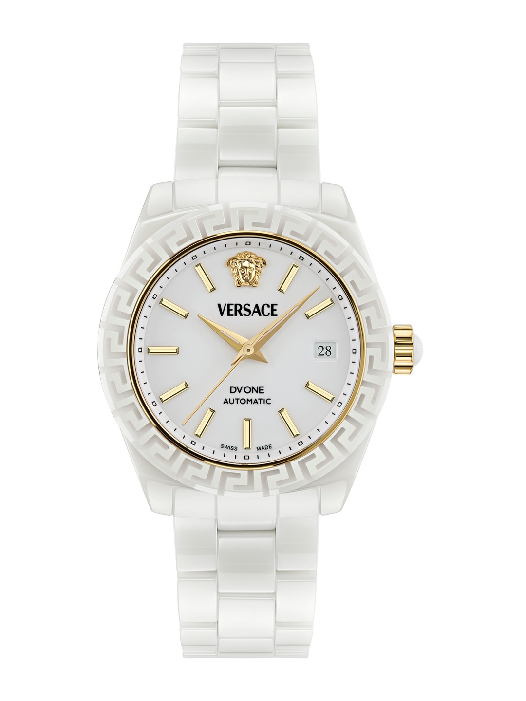 

Versace Unisex Ceramic Straps Analogue Watch VE6B00223, White